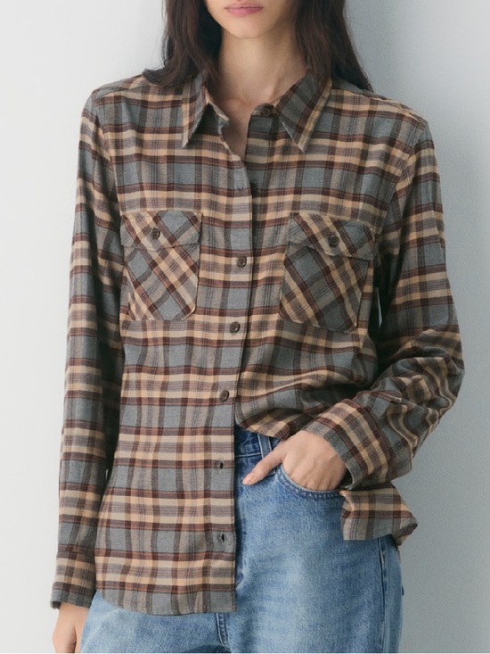 Aritzia Tops - Aritzia Sunday Best Maple Shirt In Ares Check | Size S